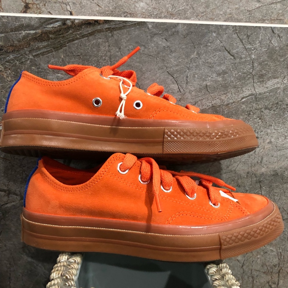 Orange Real Suede Sneakers